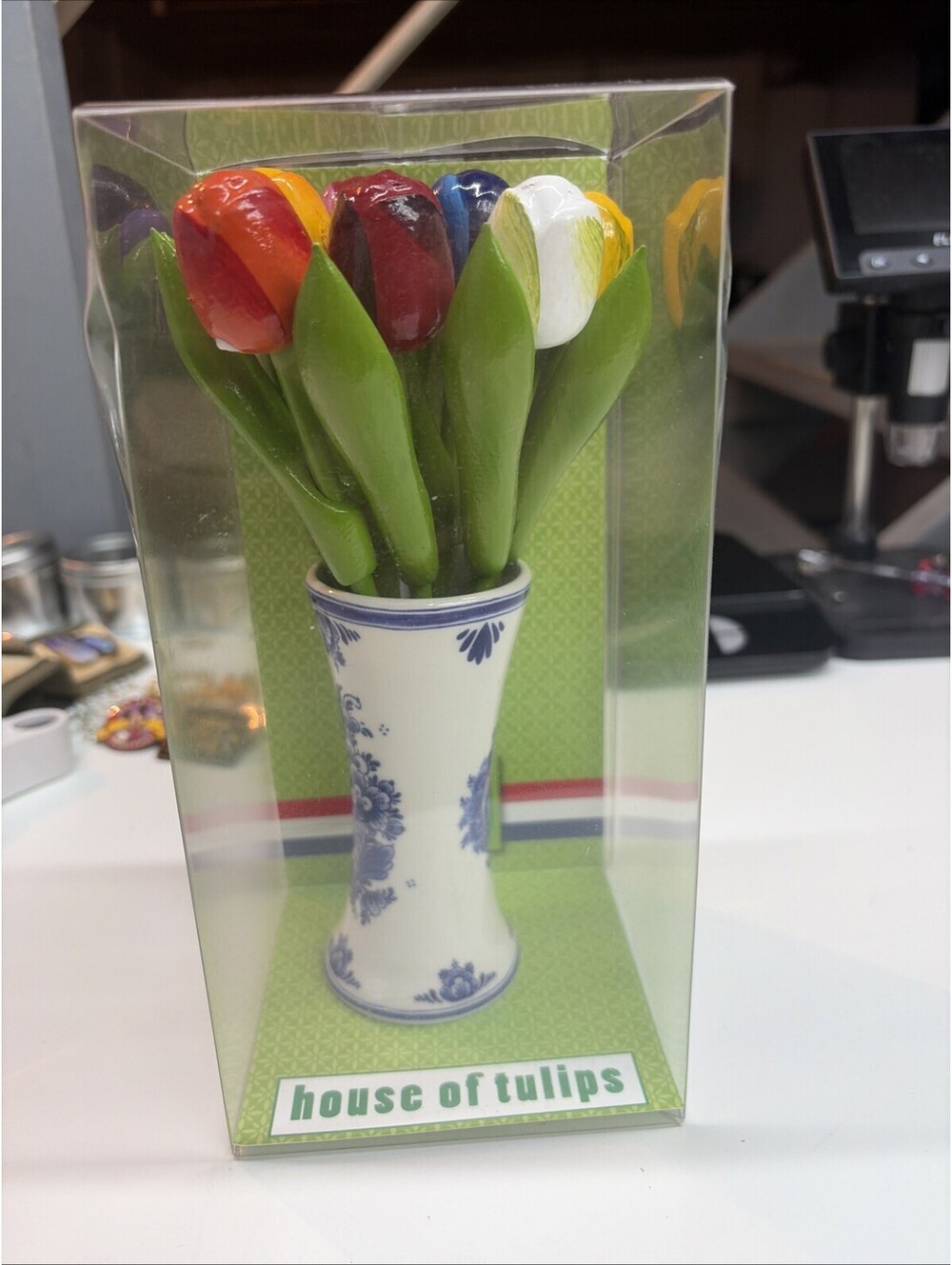 9 Wooden tulips Dutch flower Wood tulip Gift Mother Mom Wife Wedding Birthday